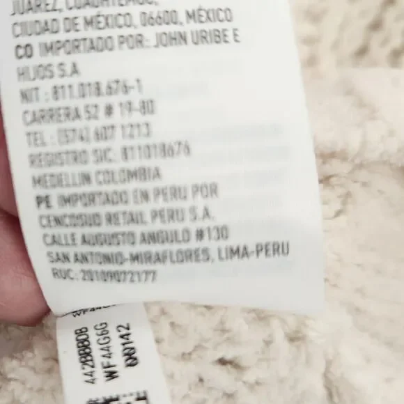 American Eagle Cream Cropped Chunky Knit Sweater XS Oversized Cozy Layer - Picture 6 of 10